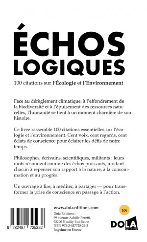 Échos Logiques – 100 citations sur l’Écologie et l’Environnement